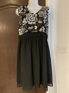 Black glittering Maya-style dress
